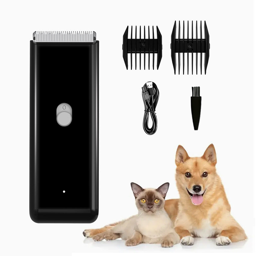 KFX-6336573 Electric Waterproof Pet Hair Clipper with Ceramic Blade, Rechargeable, 60-Min Working Time, Multiple Comb Attachments