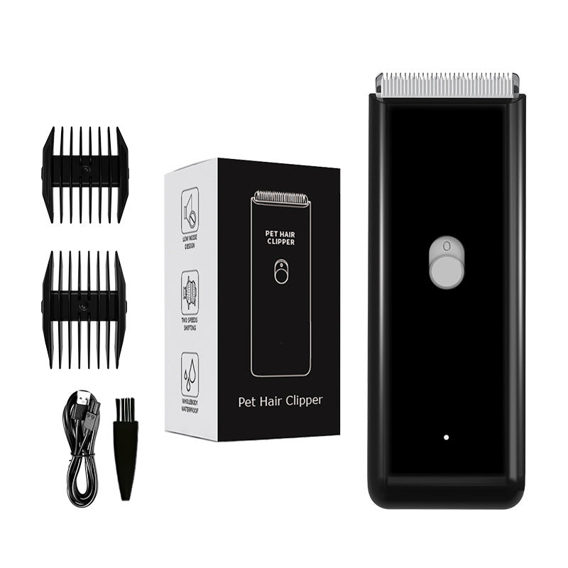 KFX-6336573 Electric Waterproof Pet Hair Clipper with Ceramic Blade, Rechargeable, 60-Min Working Time, Multiple Comb Attachments