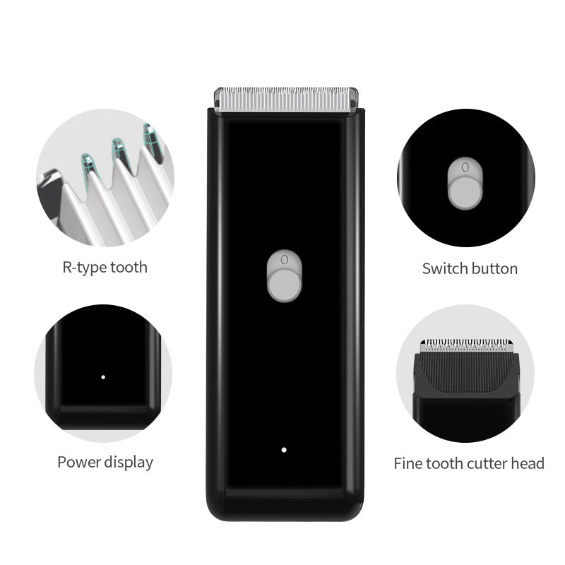 KFX-6336573 Electric Waterproof Pet Hair Clipper with Ceramic Blade, Rechargeable, 60-Min Working Time, Multiple Comb Attachments