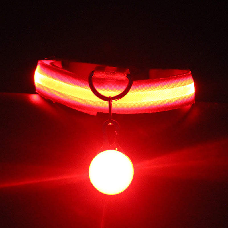KFX-6336957 Luminous Dog Collar with Three Flashing Modes - Available in Multiple Colors and Sizes