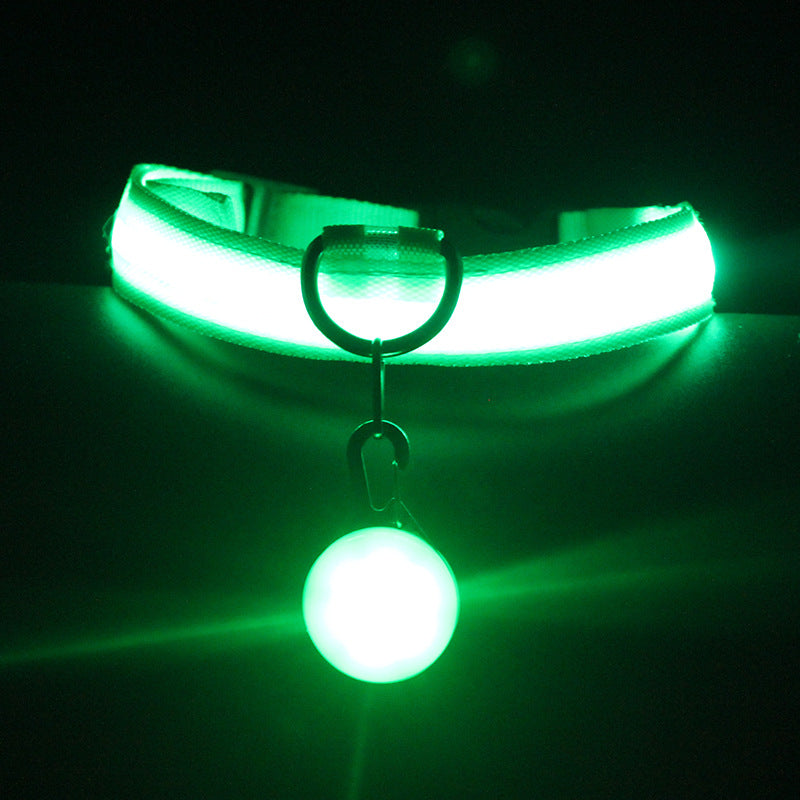 KFX-6336957 Luminous Dog Collar with Three Flashing Modes - Available in Multiple Colors and Sizes