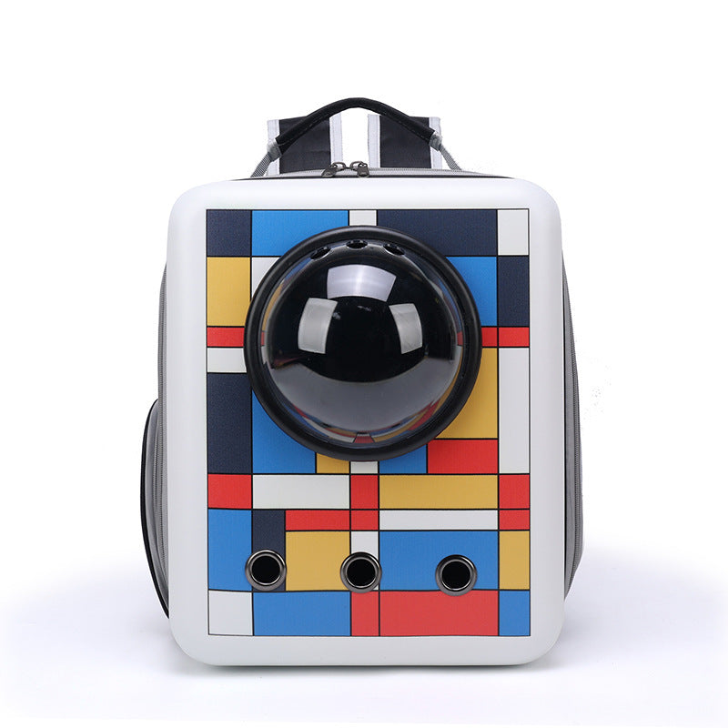 KFX-6337213 Large-capacity Space Capsule Pet Carrier for Cats and Small Dogs
