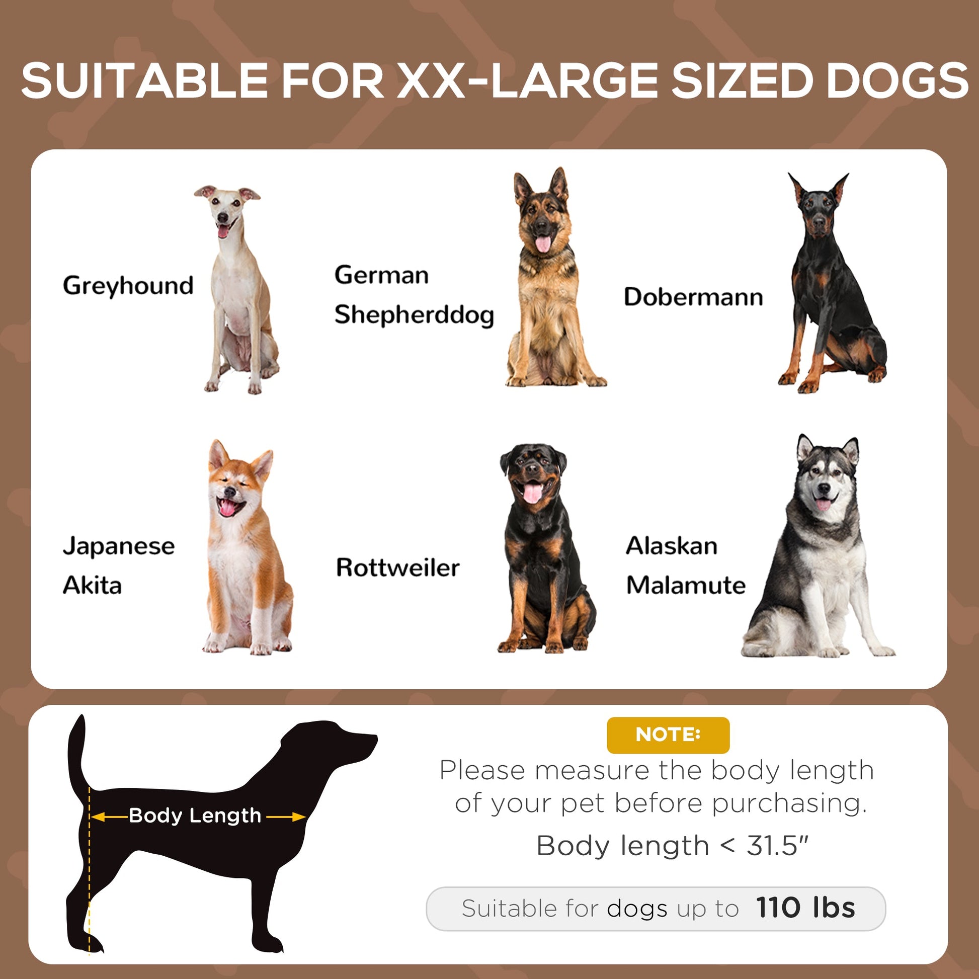 KFX-6339389 Elevated Portable Dog Cot Bed with Canopy Shade and Cooling Features, Coffee 48" x 36"