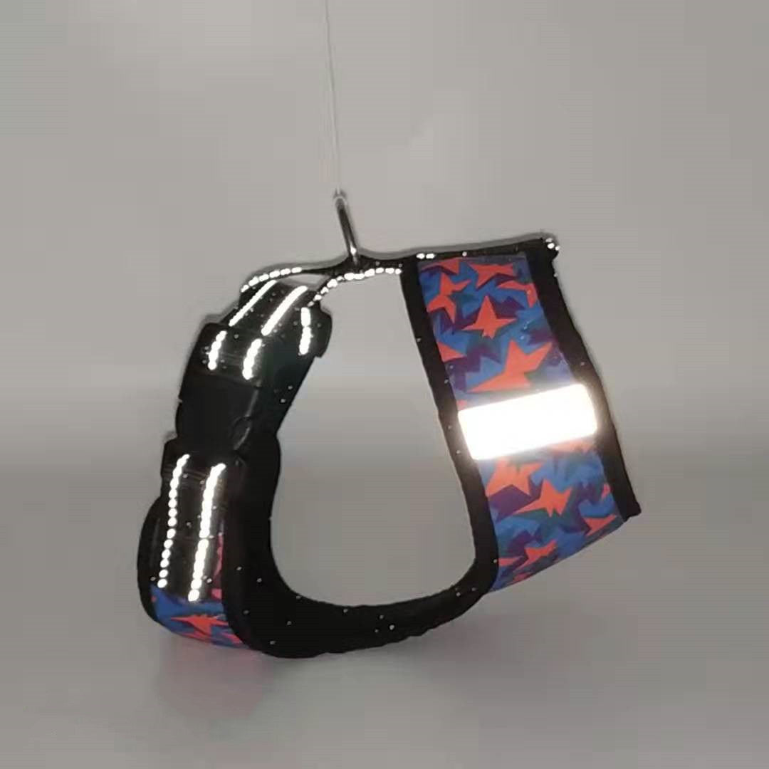 KFX-6340029 Reflective Polyester Dog Chest Strap - Adjustable Neck and Chest Sizes S to L
