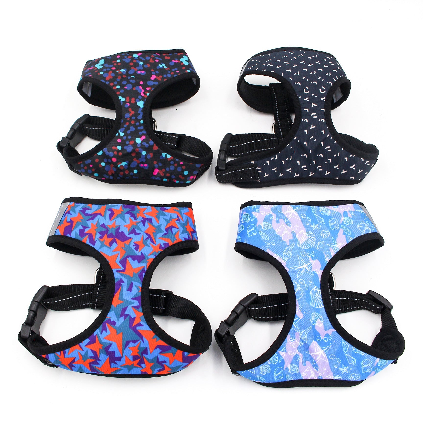 KFX-6340029 Reflective Polyester Dog Chest Strap - Adjustable Neck and Chest Sizes S to L