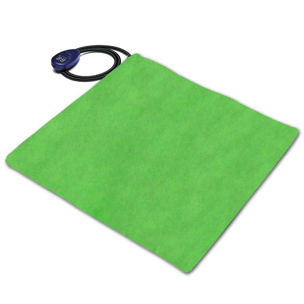 KFX-6342589 Waterproof Electric Blanket for Pets, 12V, Soft Shearing Flannel, 50cm x 50cm, Available in Red, Green, Blue, and Brown