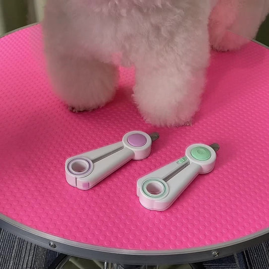 KFX-6344509 LED Light-Integrated Nail Clippers and Grinder for Dogs and Cats with Anti-Blood Position Feature