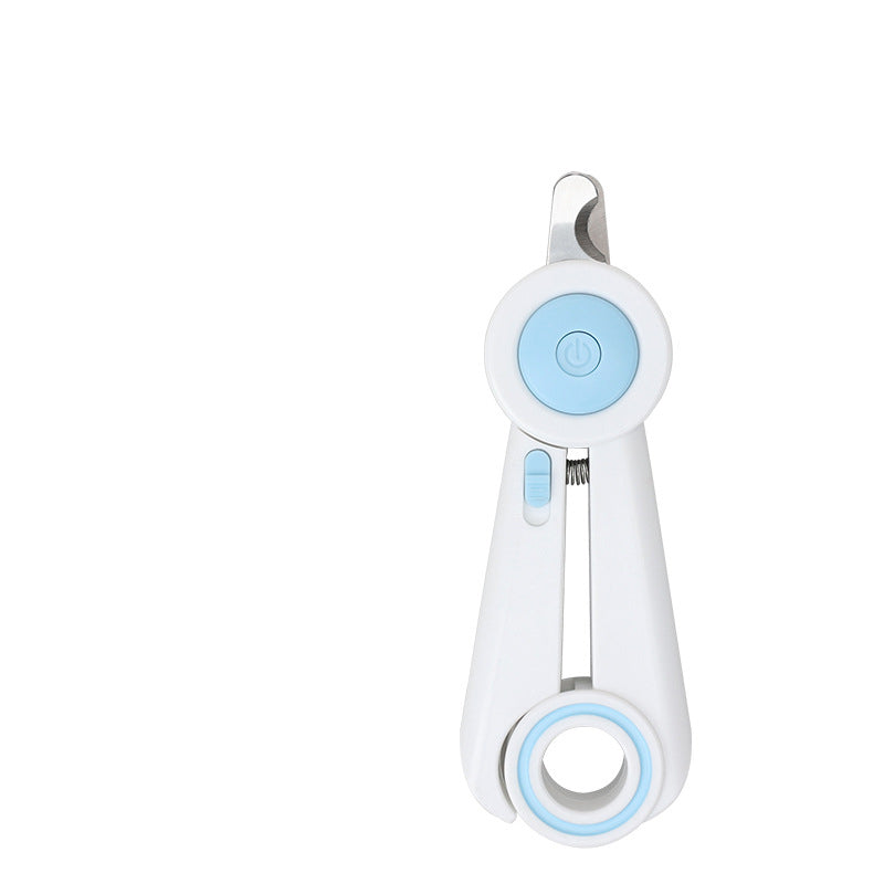KFX-6344509 LED Light-Integrated Nail Clippers and Grinder for Dogs and Cats with Anti-Blood Position Feature