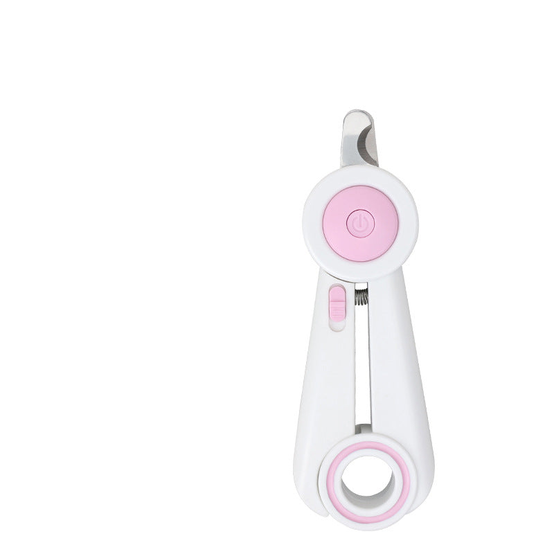 KFX-6344509 LED Light-Integrated Nail Clippers and Grinder for Dogs and Cats with Anti-Blood Position Feature