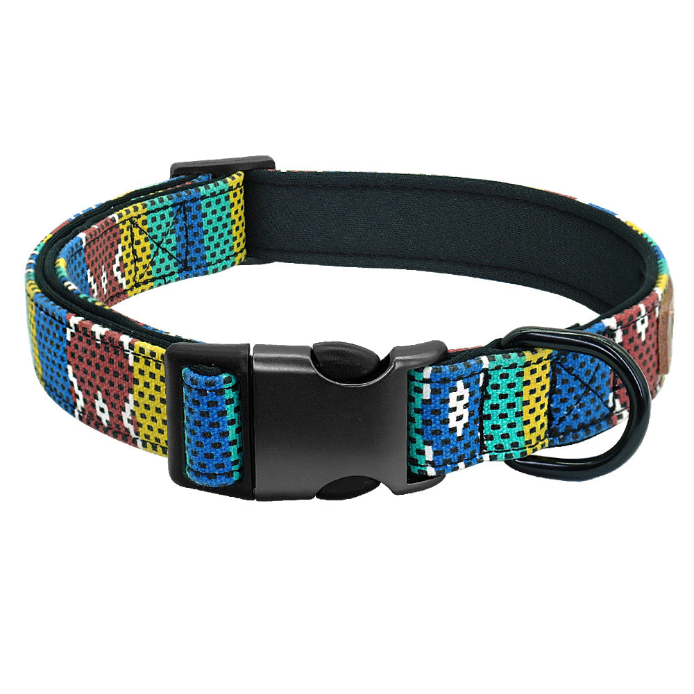 KFX-6348477 Custom Nylon Dog Collar with Adjustable Fit and Engraved Lettering for Medium Dogs - Available in Multiple Colors