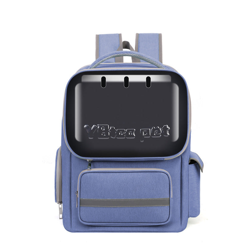 KFX-6348733 Portable Breathable Pet Bag for Outdoor Use, Soft PVC Oxford, 7.5kg Capacity