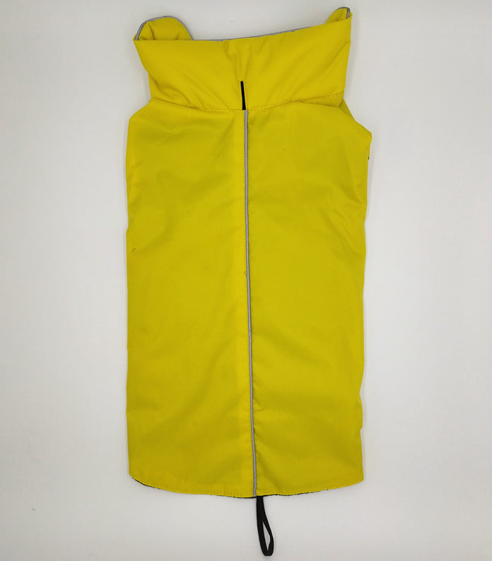 KFX-6348861 Waterproof Dog Jacket with Fleece Lining - Outdoor Wear in Black, Red, Blue, Orange - Sizes XS to XXXL