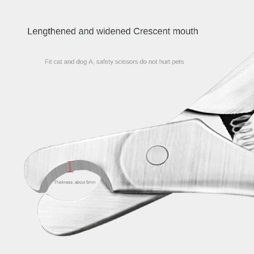 KFX-6349757 Stainless Steel Pet Nail Clipper for Safe and Precise Grooming of Dogs and Cats