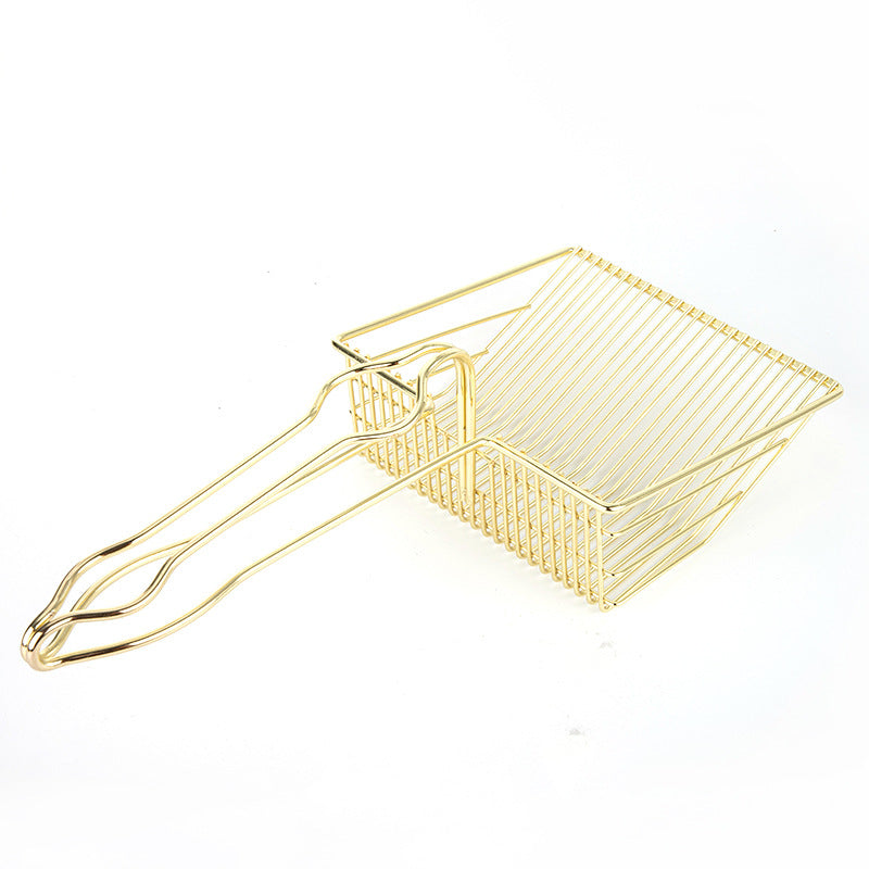 KFX-6350269 Large Stainless Steel Cat Litter Scoop in Metallic Gold