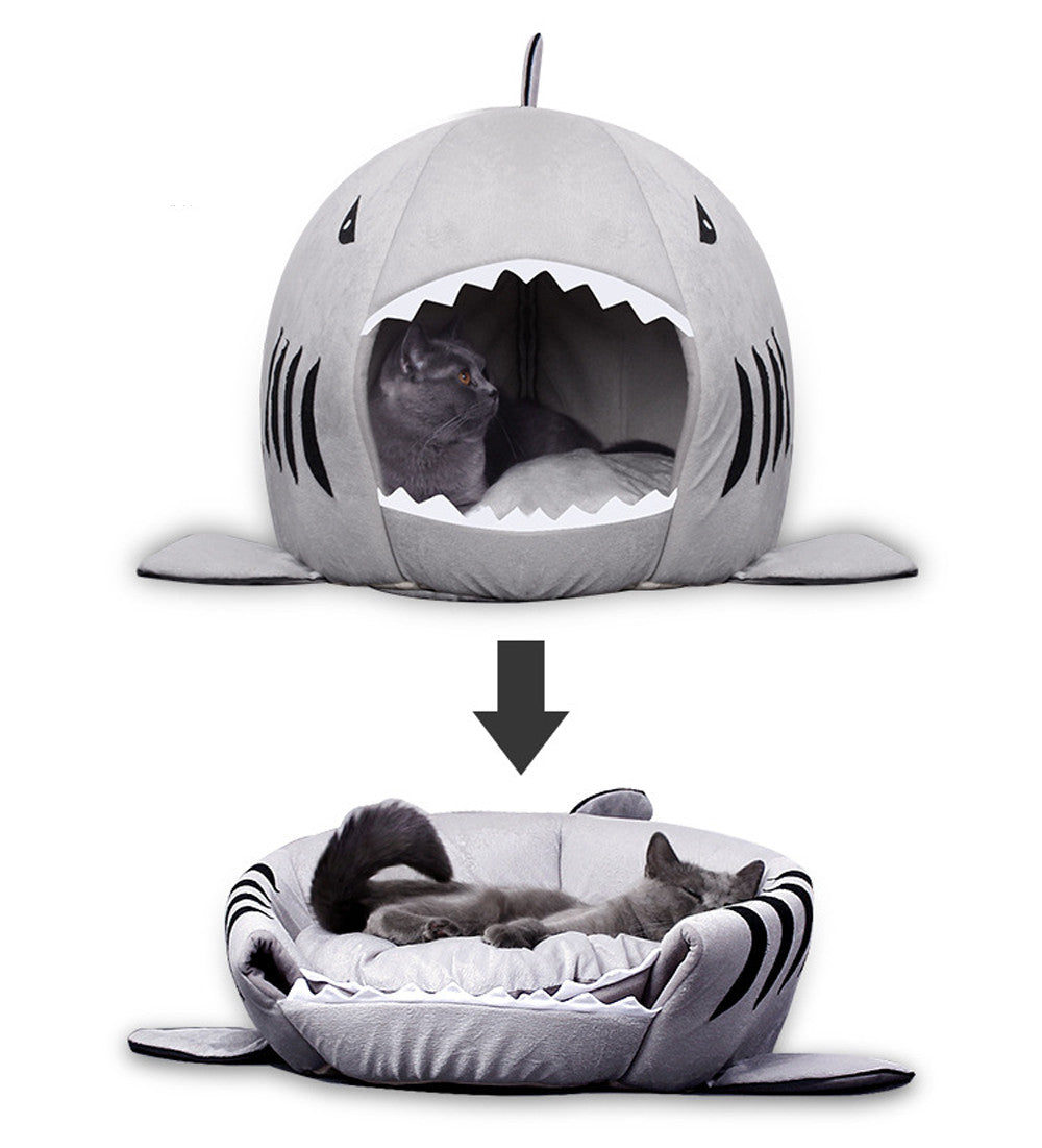 KFX-6350525 Universal Winter Warm Doghouse – Cotton Seat Cushion for Pets, Gray, Available in S, M, L Sizes