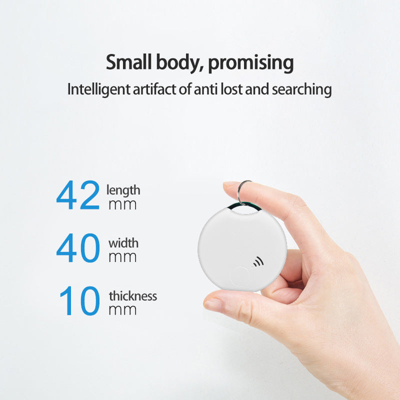 KFX-6351933 Smart Bluetooth Pet Location Tracker - White Plastic Design, Compact Size 40x40x10mm