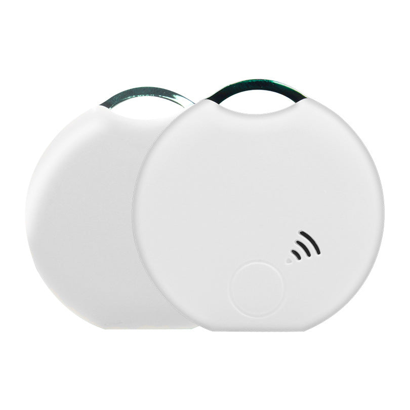 KFX-6351933 Smart Bluetooth Pet Location Tracker - White Plastic Design, Compact Size 40x40x10mm