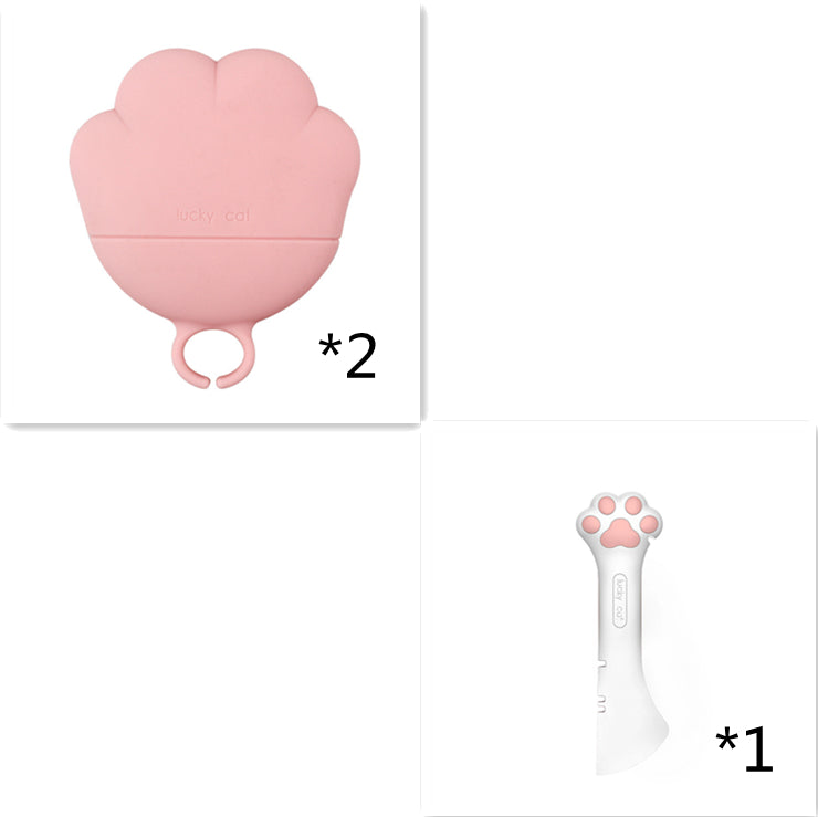 KFX-6356029 Multifunctional Silicone Resin Can Opener and Spoon for Easy Pet Feeding