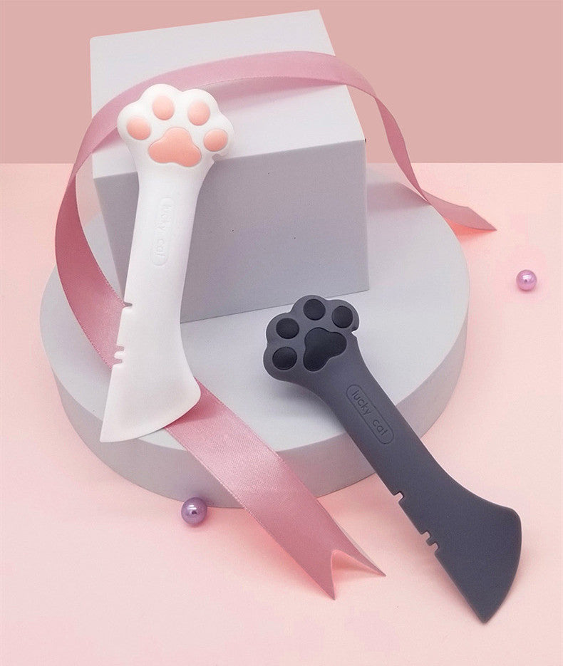KFX-6356029 Multifunctional Silicone Resin Can Opener and Spoon for Easy Pet Feeding
