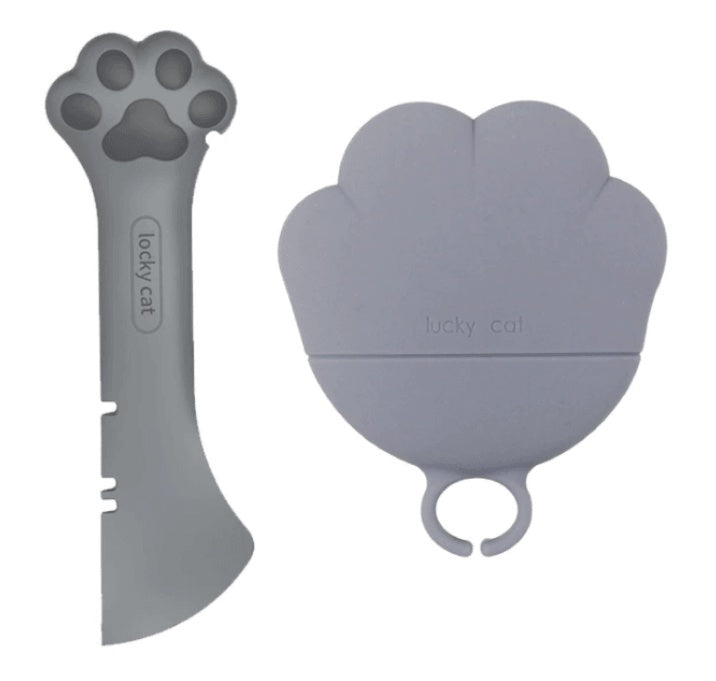 KFX-6356029 Multifunctional Silicone Resin Can Opener and Spoon for Easy Pet Feeding