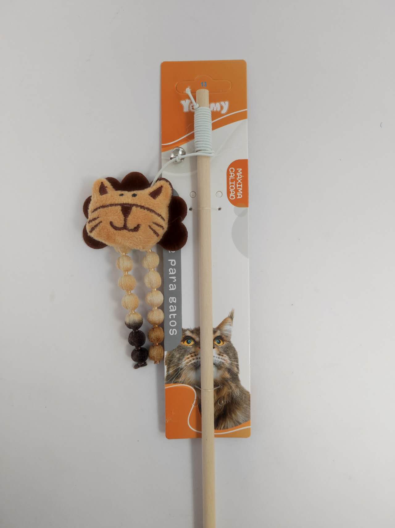 KFX-6357053 Playful Lion Cat Teaser Wand for Interactive Pet Play