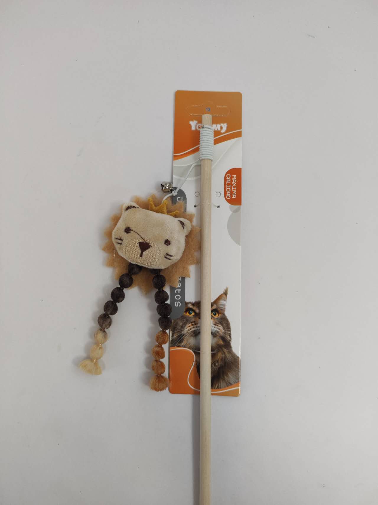 KFX-6357053 Playful Lion Cat Teaser Wand for Interactive Pet Play