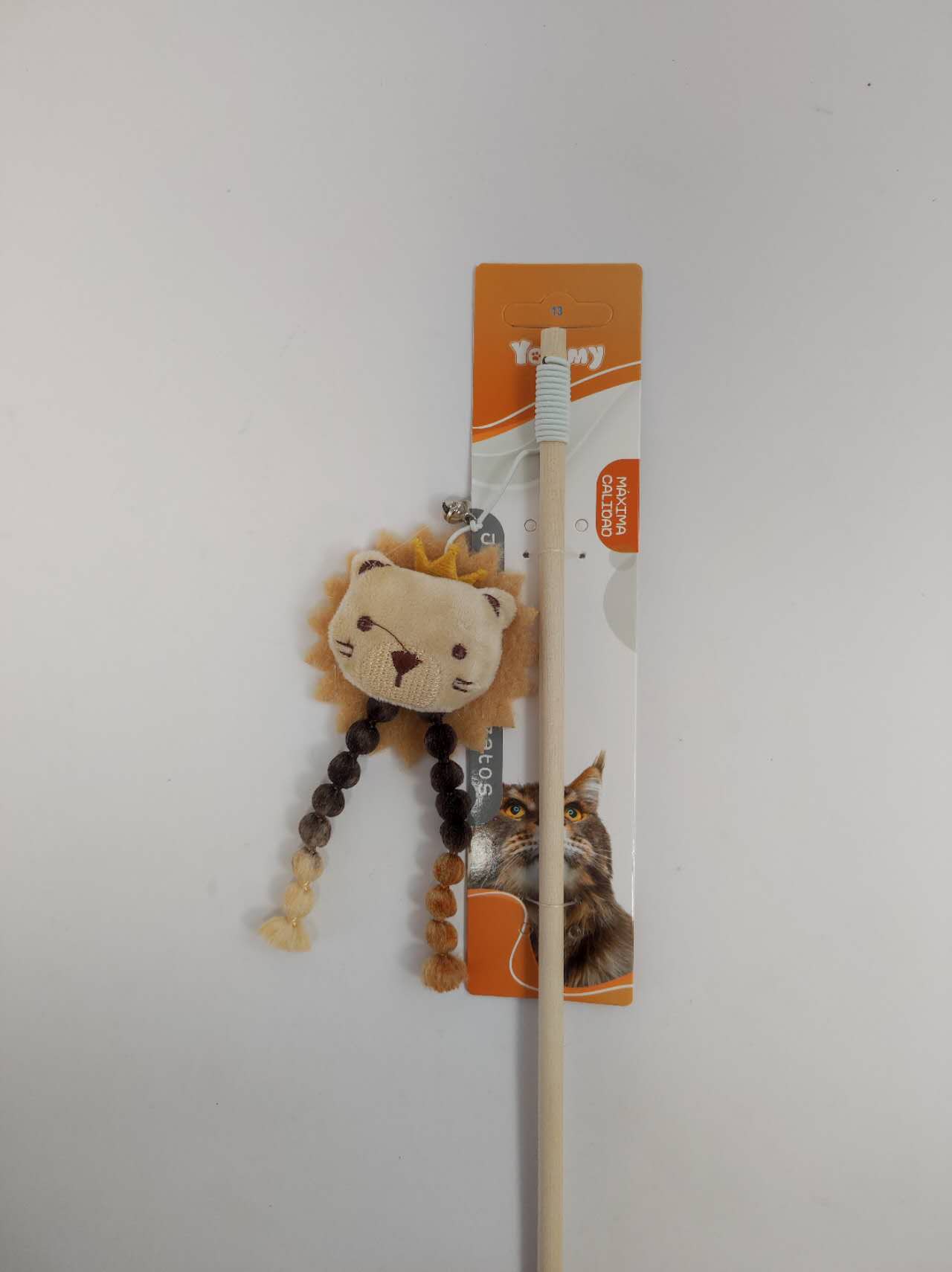 KFX-6357053 Playful Lion Cat Teaser Wand for Interactive Pet Play