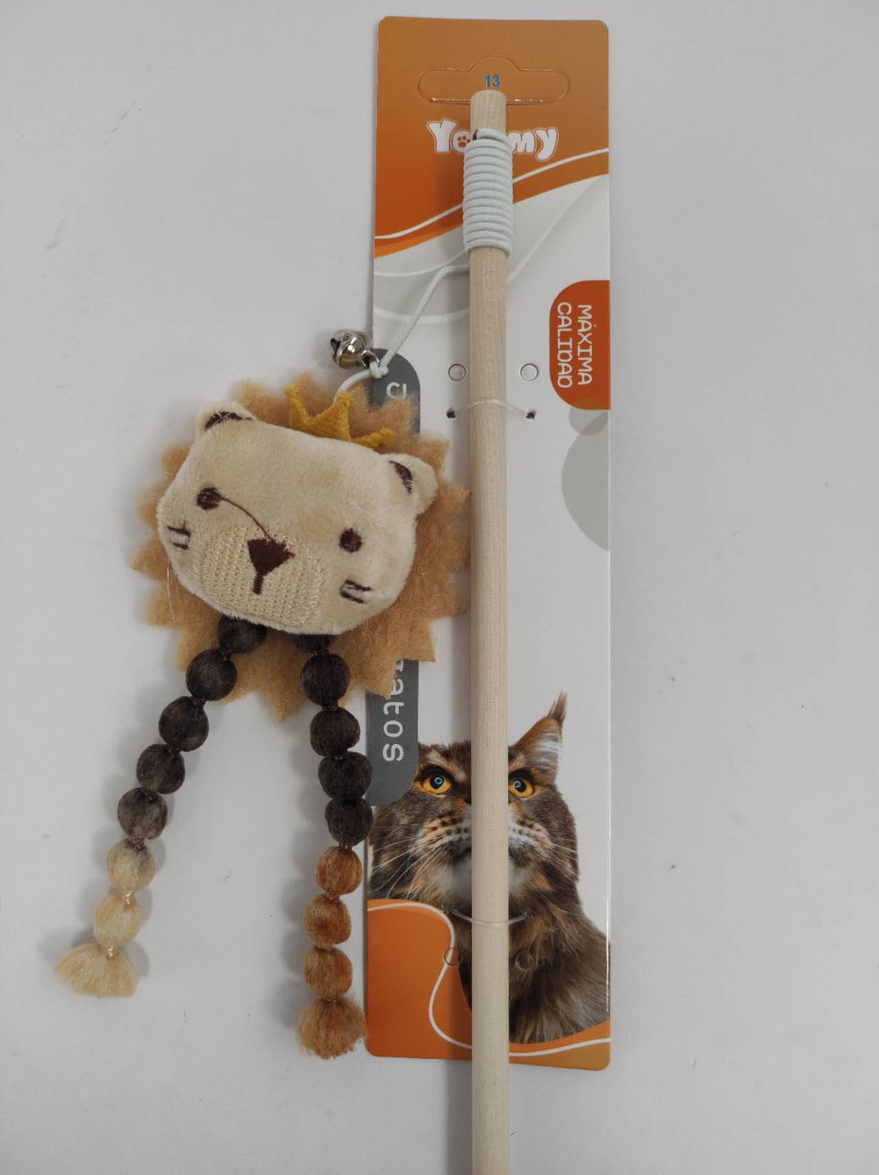 KFX-6357053 Playful Lion Cat Teaser Wand for Interactive Pet Play