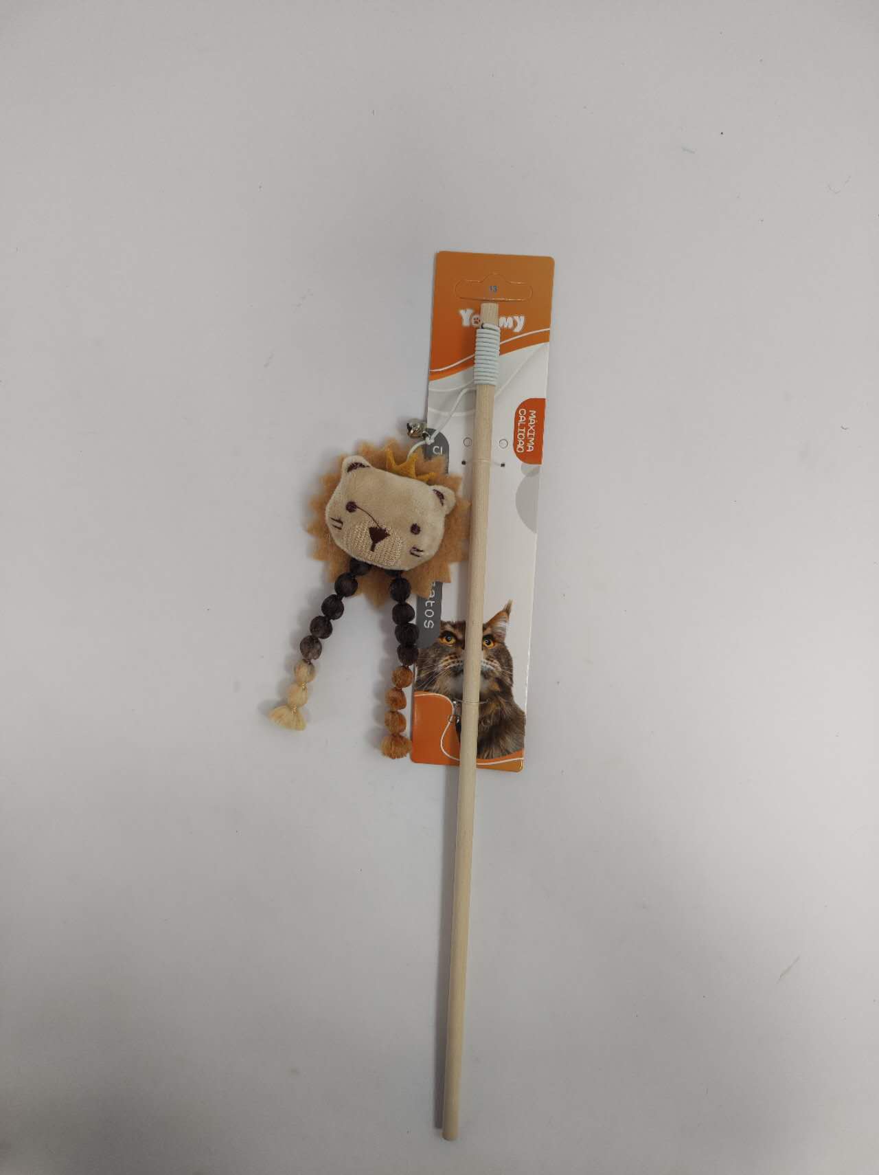 KFX-6357053 Playful Lion Cat Teaser Wand for Interactive Pet Play