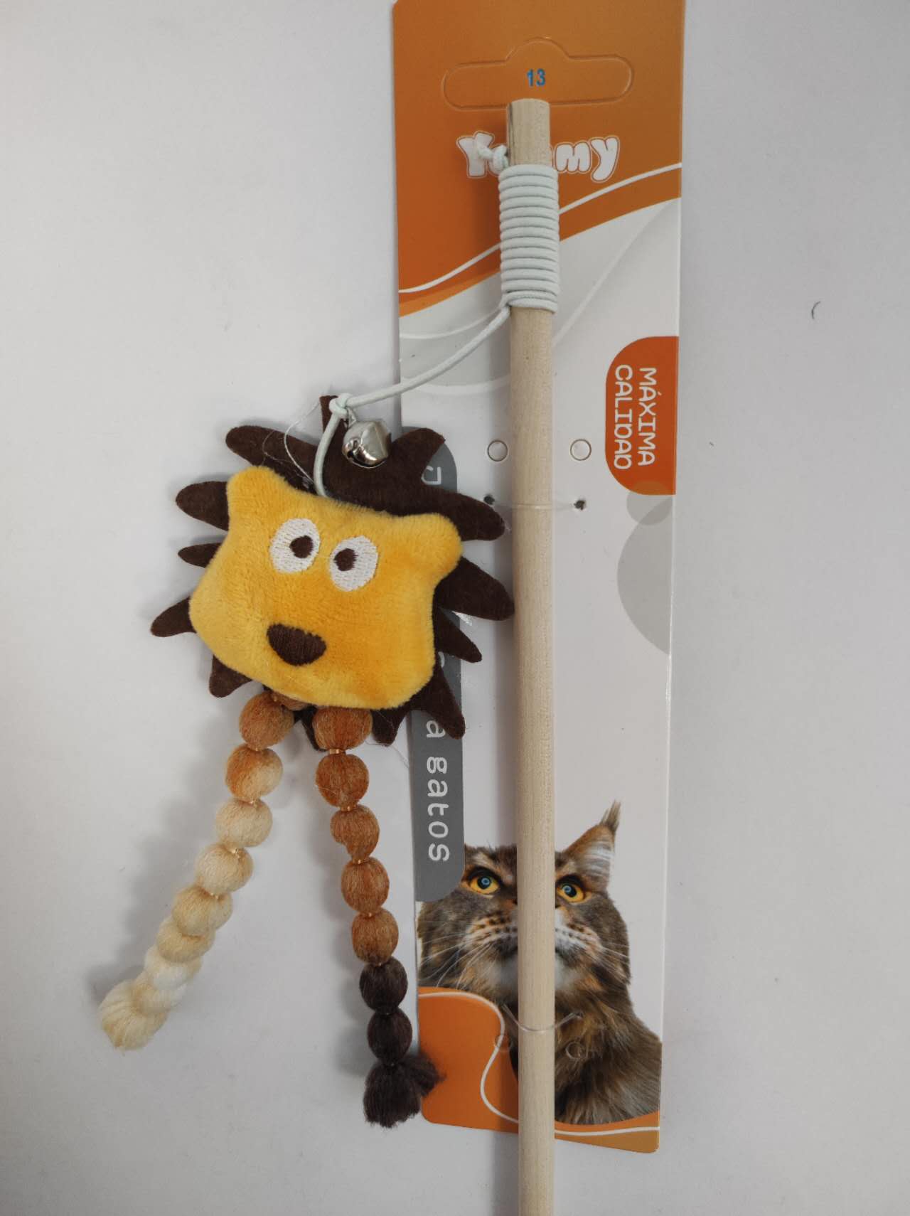 KFX-6357053 Playful Lion Cat Teaser Wand for Interactive Pet Play