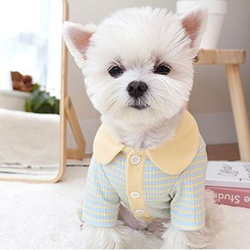 KFX-6358589 Stylish Striped Polo Shirt for Cats and Dogs in Various Color Options