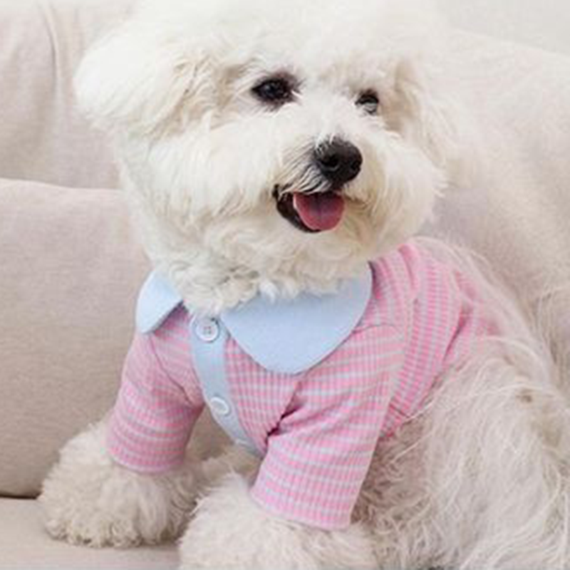 KFX-6358589 Stylish Striped Polo Shirt for Cats and Dogs in Various Color Options