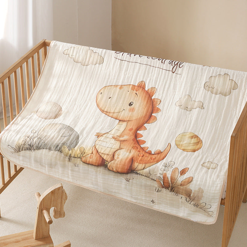 KFX-6358845 Cotton Cartoon Baby Blanket in Various Animal Designs - Soft Bamboo Fiber