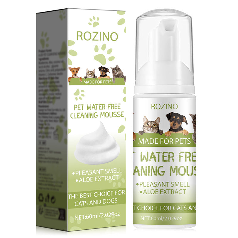 KFX-6359869 Wash-Free Deodorizing Foam for Pets – 60g Dry Cleaning Solution for Body Freshness