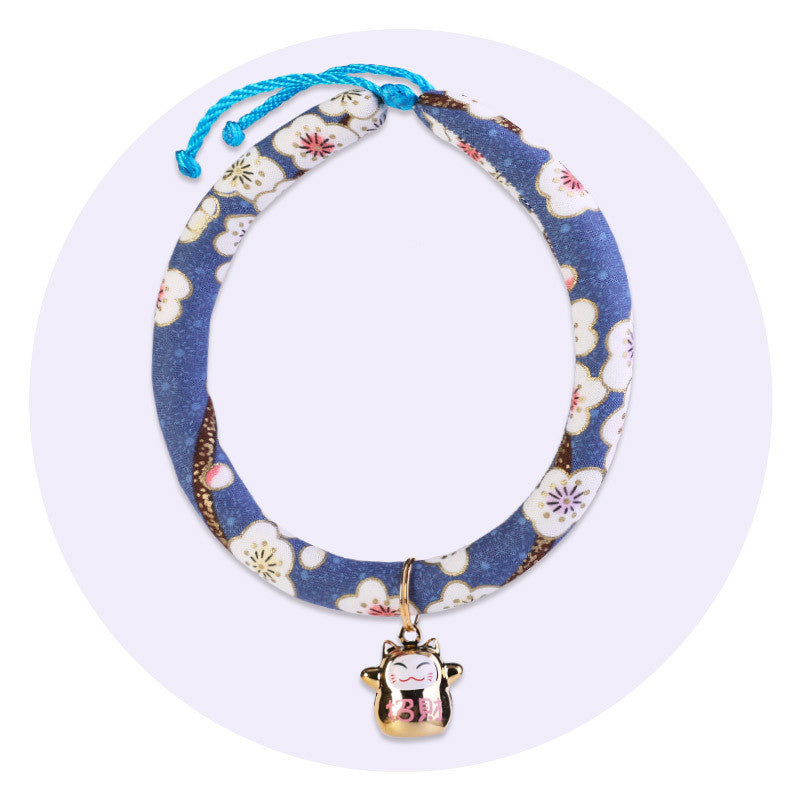KFX-6359997 Adjustable Handmade Pet Collar in Various Floral Designs and Sizes