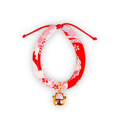 KFX-6359997 Adjustable Handmade Pet Collar in Various Floral Designs and Sizes