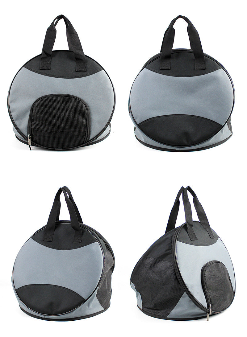 KFX-6361661 Portable Breathable Pet Handbag, Soft Polyester Carrier for Cats and Dogs Up to 12 Catties, 600D Oxford Material, 40 cm Diameter