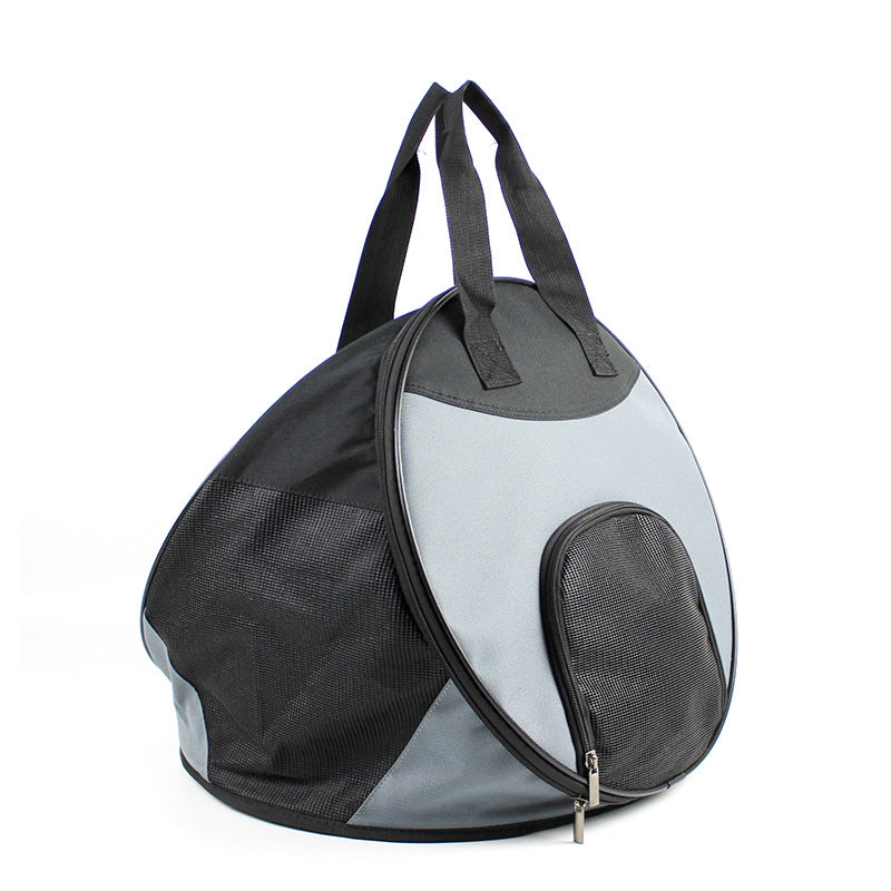 KFX-6361661 Portable Breathable Pet Handbag, Soft Polyester Carrier for Cats and Dogs Up to 12 Catties, 600D Oxford Material, 40 cm Diameter
