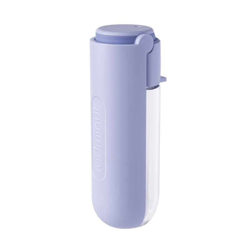 KFX-6363837 Portable Pet Water Cup - 420ml Plastic Travel Water Bottle for Dogs and Cats