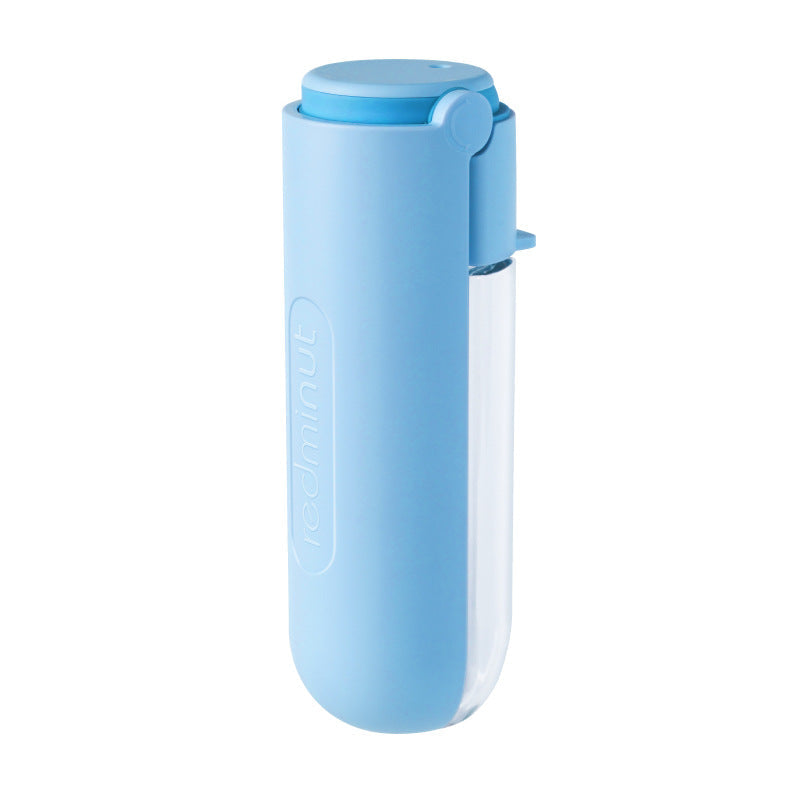 KFX-6363837 Portable Pet Water Cup - 420ml Plastic Travel Water Bottle for Dogs and Cats