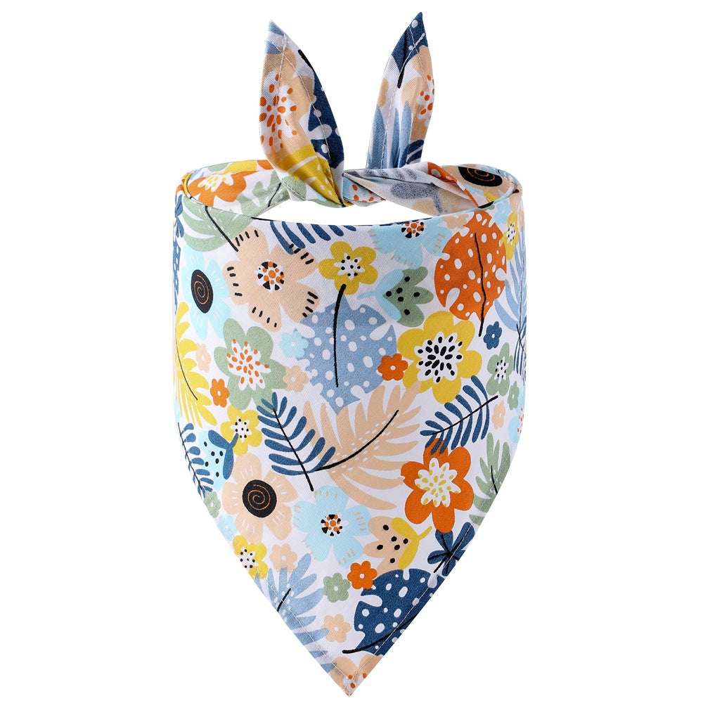 KFX-6365373 Cartoon Summer Fruit Dog Saliva Towel in Lemon, Pineapple, Avocado, and More