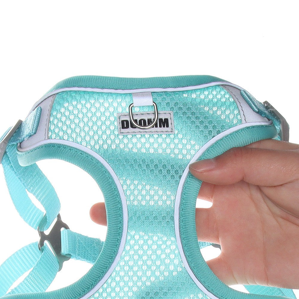 KFX-6367037 Breathable Pet Chest Strap with Traction Rope for Small to Medium Dogs