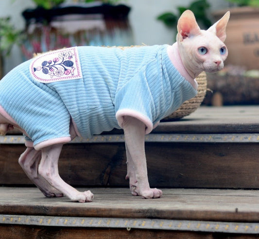 KFX-6368317 Warm Double-Sided Velvet Cat Clothing for Autumn and Winter