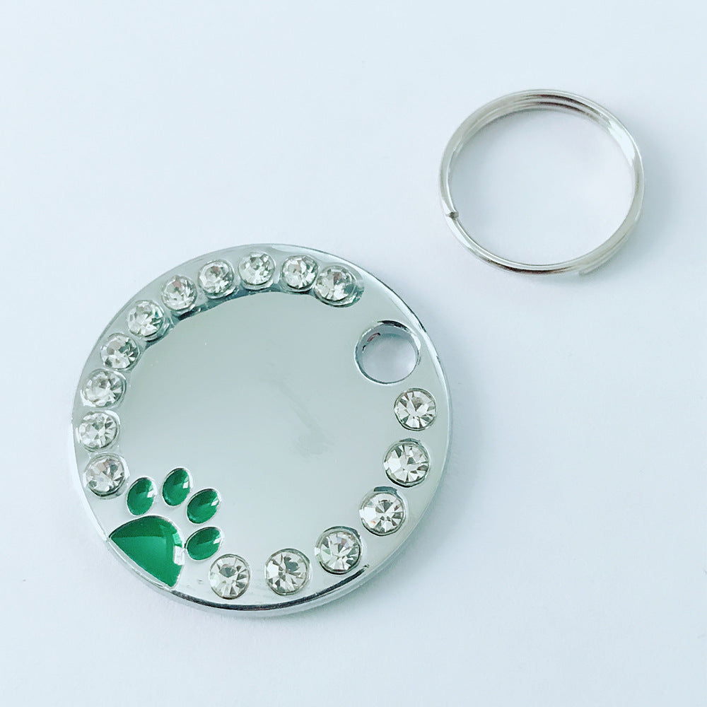 KFX-6369597 Customizable Round Dog Tags in Durable Metal Material