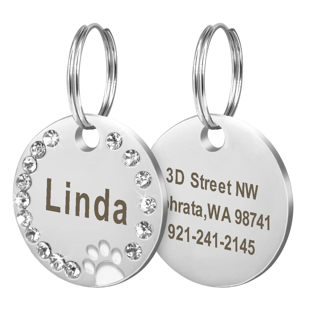 KFX-6369597 Customizable Round Dog Tags in Durable Metal Material