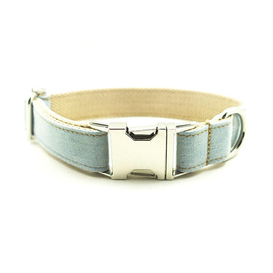 KFX-6369725 Blue Polyester Cowboy Dog Collar - Stylish and Durable Pet Accessory