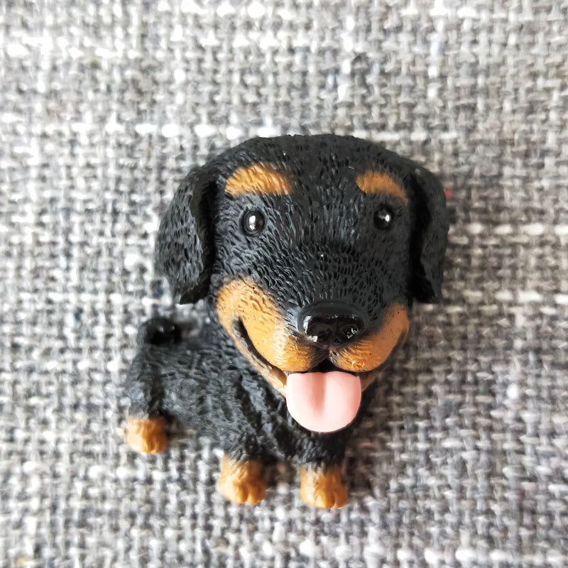 KFX-6371005 Cute Cartoon Dog Refrigerator Magnet - Resin Animal Decor