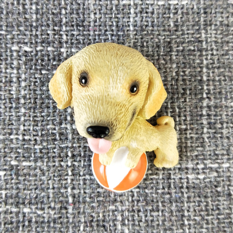 KFX-6371005 Cute Cartoon Dog Refrigerator Magnet - Resin Animal Decor