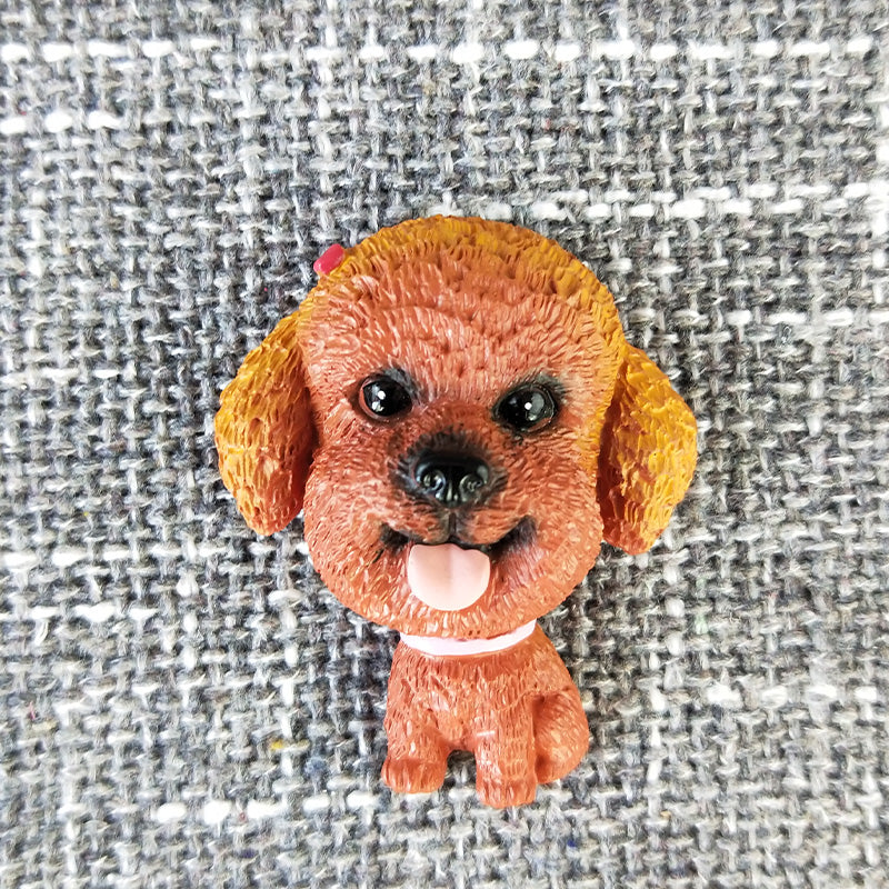 KFX-6371005 Cute Cartoon Dog Refrigerator Magnet - Resin Animal Decor