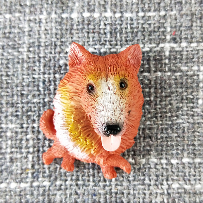 KFX-6371005 Cute Cartoon Dog Refrigerator Magnet - Resin Animal Decor